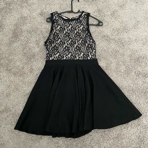 Francesca’s Black Dress with Lace